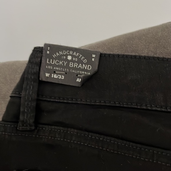 NWT Lucky Black Skinny Jeans Sz 33 / Sz 16) - Picture 8 of 8